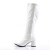 Pleaser - GOGO300WC Plus Size Boots - White Product image